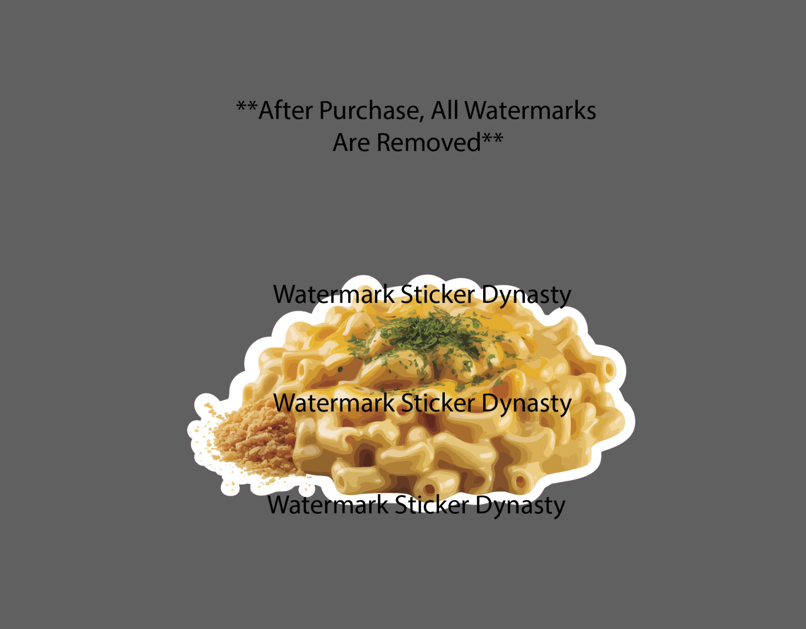 Macaroni and Cheese Sticker Waterproof Decal Food Dinner Lunch Gift NEW