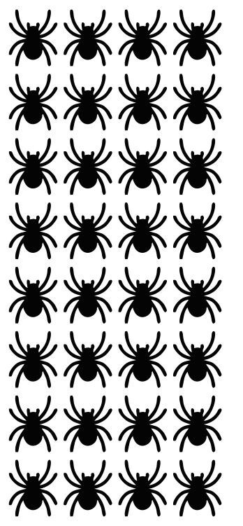 Black Spider Stickers Sticker 1" DC17-070