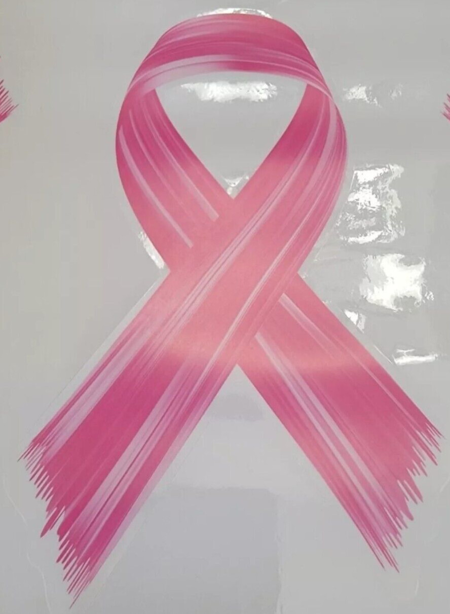 2 Breast Cancer Awareness Pink Ribbon Car or Window Clings – Pink Ribbon Decals