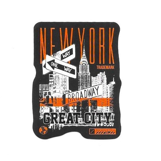 New York Great City Vinyl Sticker Broadway NYC Chrysler Building Souvenir