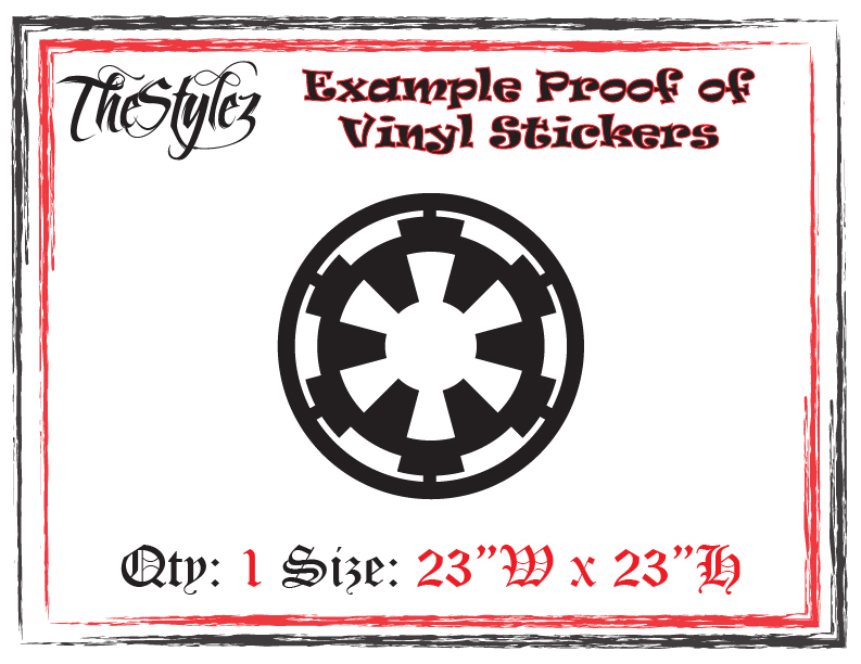 Star Wars The Galactic Empire Fun Wall Vinyl Sticker