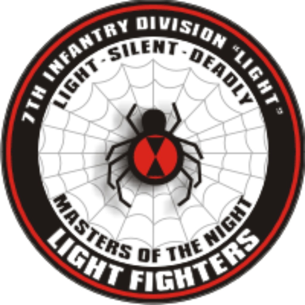 U.S. Army 7th Infantry Division Light Window Wall Vinyl Decal Sticker Military