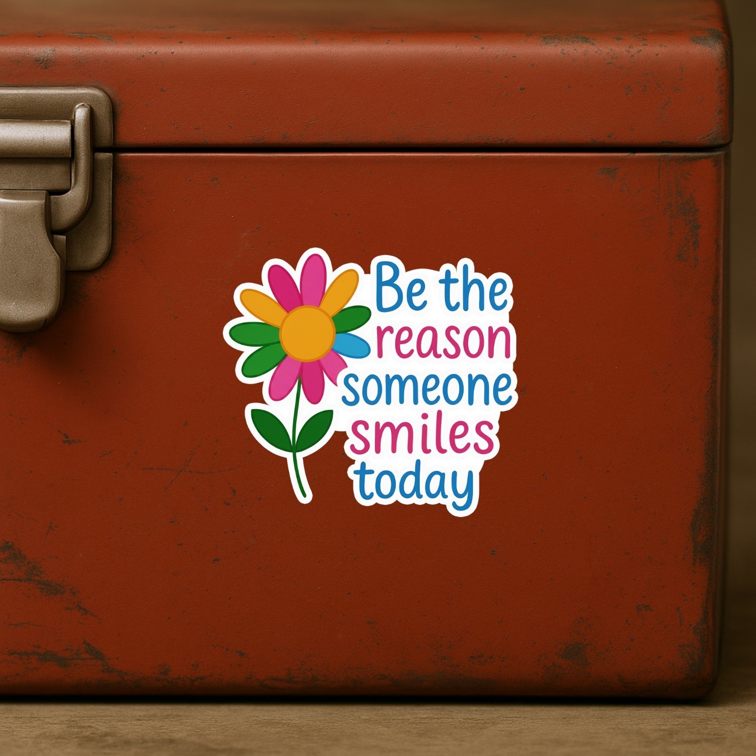 4Pcs Be the Reason Someone Smiles Today Stickers – Cute Inspirational Decals