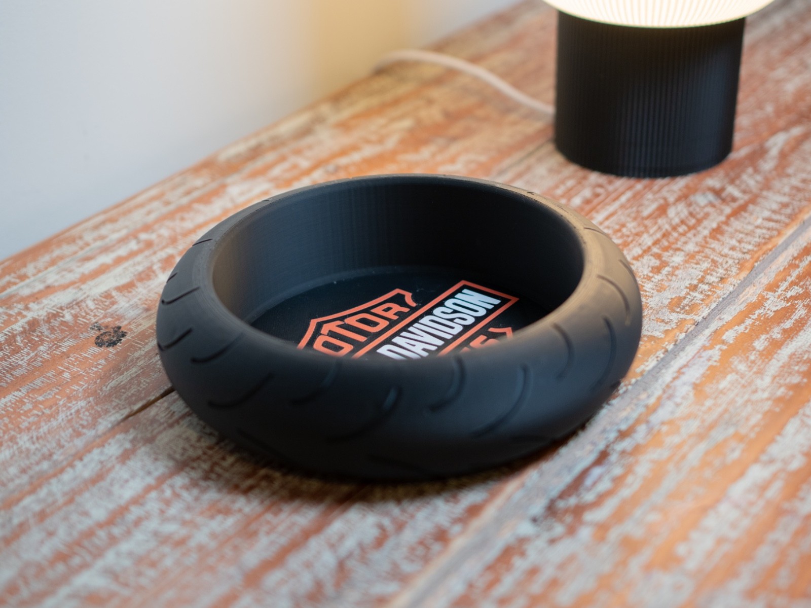 Harley Davidson – 3D Printed Tire Ashtray | Style Tray | Unique Gift for Bikers