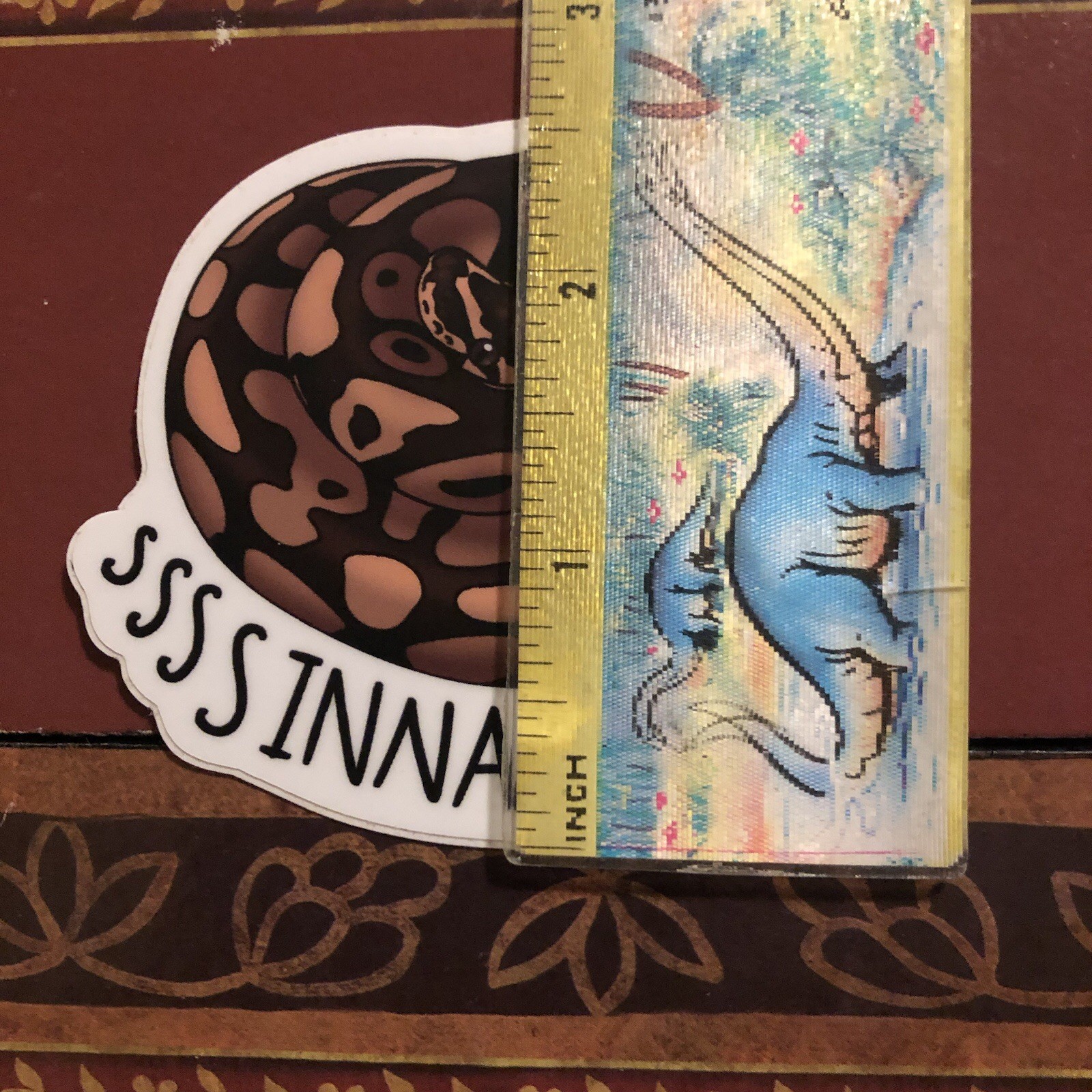 Ball Python Cinnamon Roll Sticker 2.5×3”