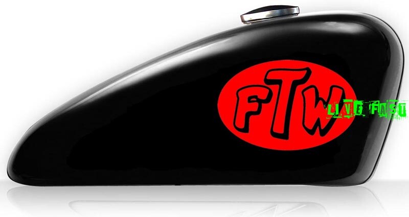 FOREVER TWO WHEELS DECAL STICKER VINYL ftw outlaw biker chopper motorcycle