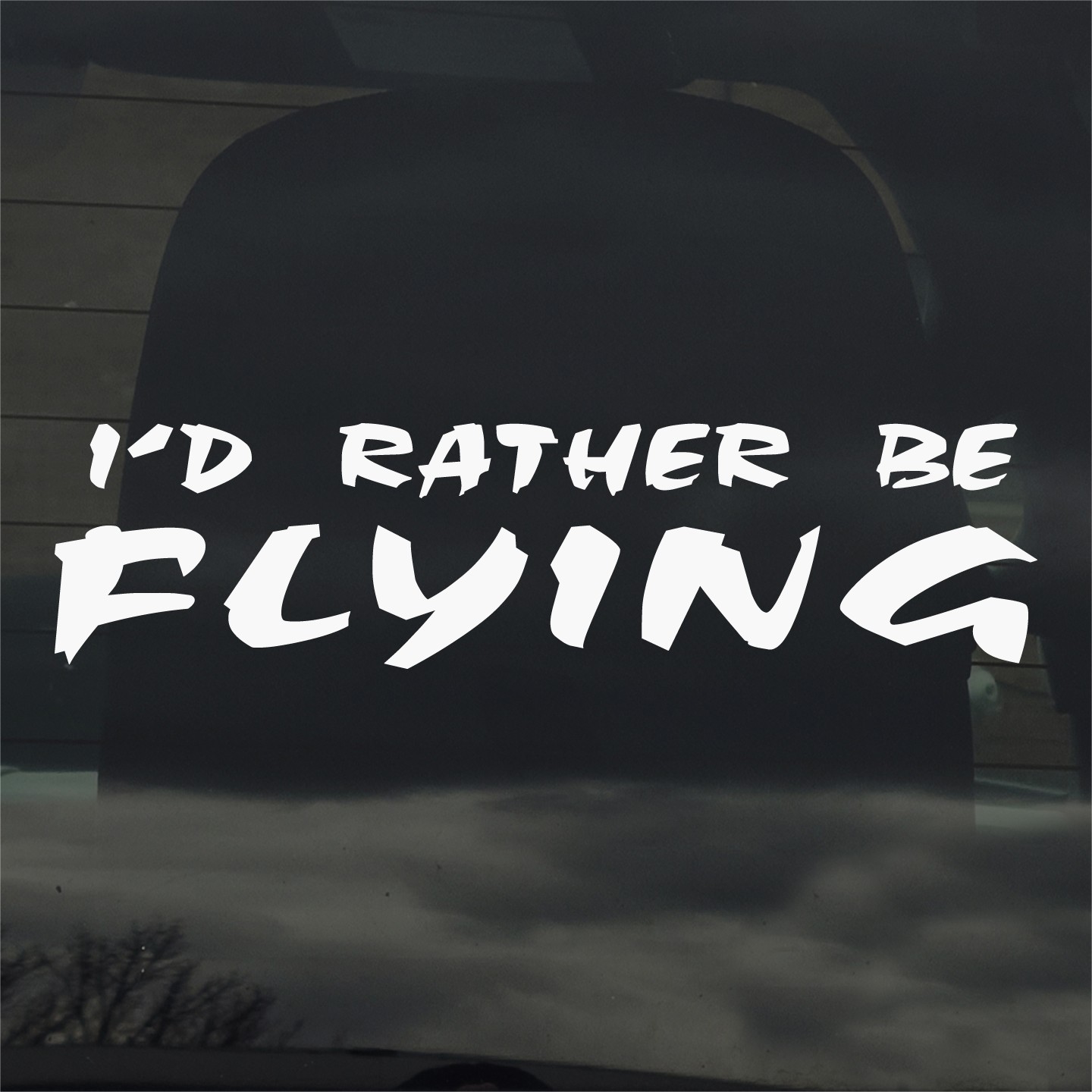 I'd Rather Be Flying Vinyl Decal Sticker for Car Window Laptop & More