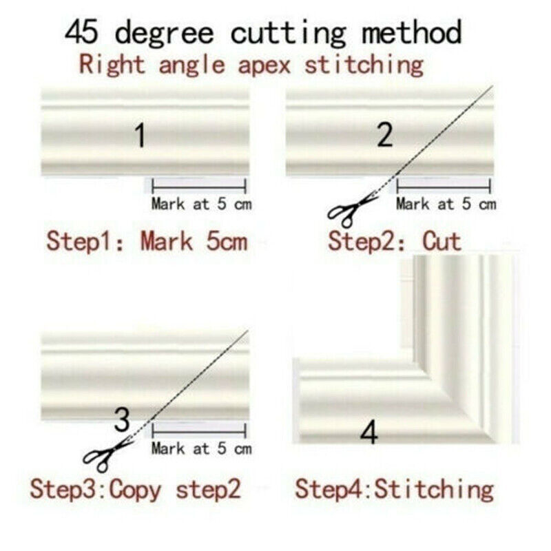7.5FT Waterproof 3D Wall Border Wall DIY Decor Sticker Self-adhesive Kitchen US