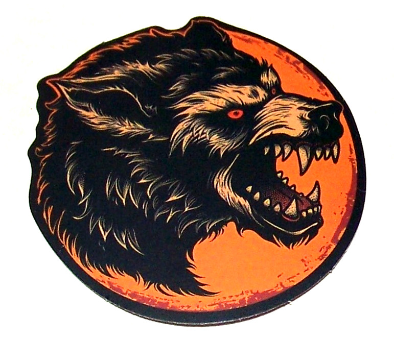 HALLOWEEN Themed Die Cut Sticker Decal All Hallows Eve Holiday Autumn Moon Wolf