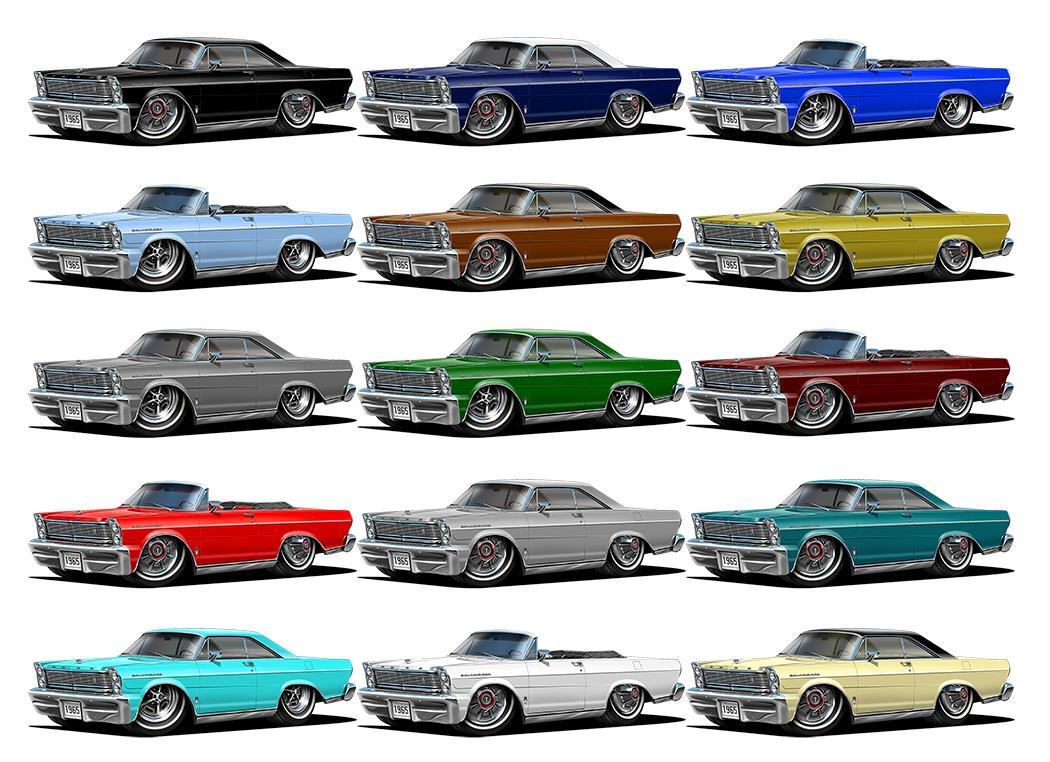 1965 Ford Galaxie 500 GARAGE SIGN Wall Art Graphic Sticker