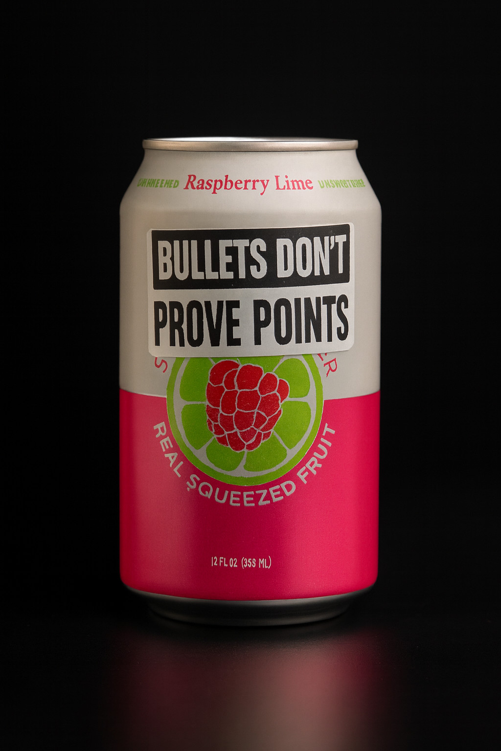 "BULLETS DON'T PROVE POINTS" 25-500pc stickers bulk labels silence opinion kirk