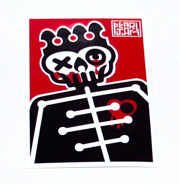 PEARL JAM – Die Cut Sticker Decal Music Band Rock Seattle Grunge Eddie Pearl Jam