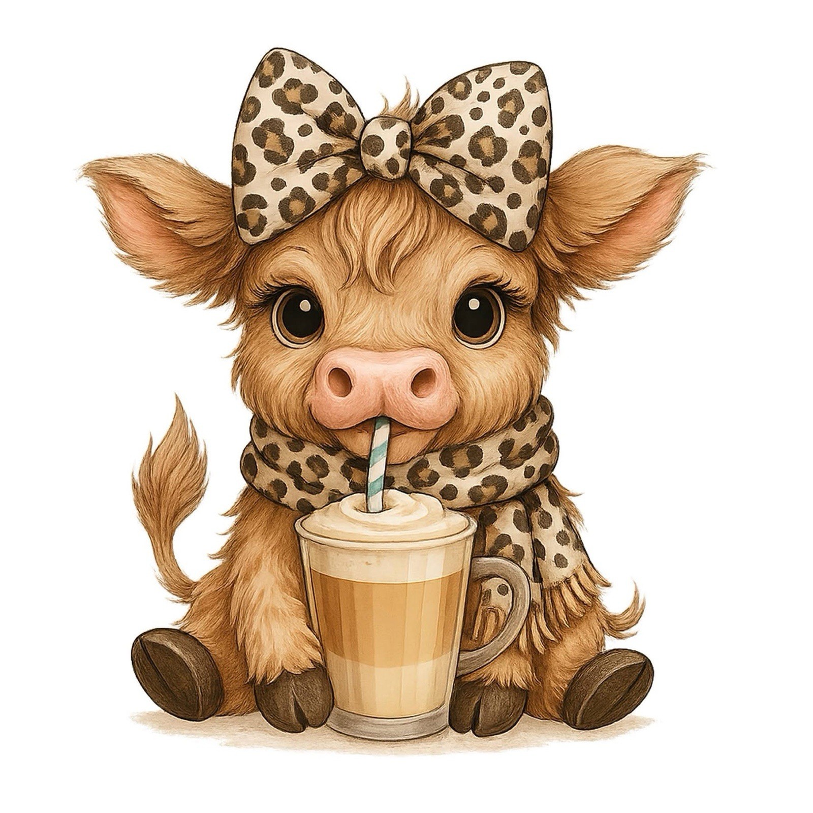 Highland Cow sublimation wraps for tumblers or mugs any design any size