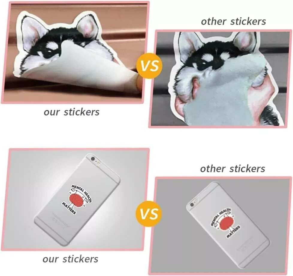 Mental Health Stickers Decals, Mental Health Awareness Stickers / 50-200 pcs