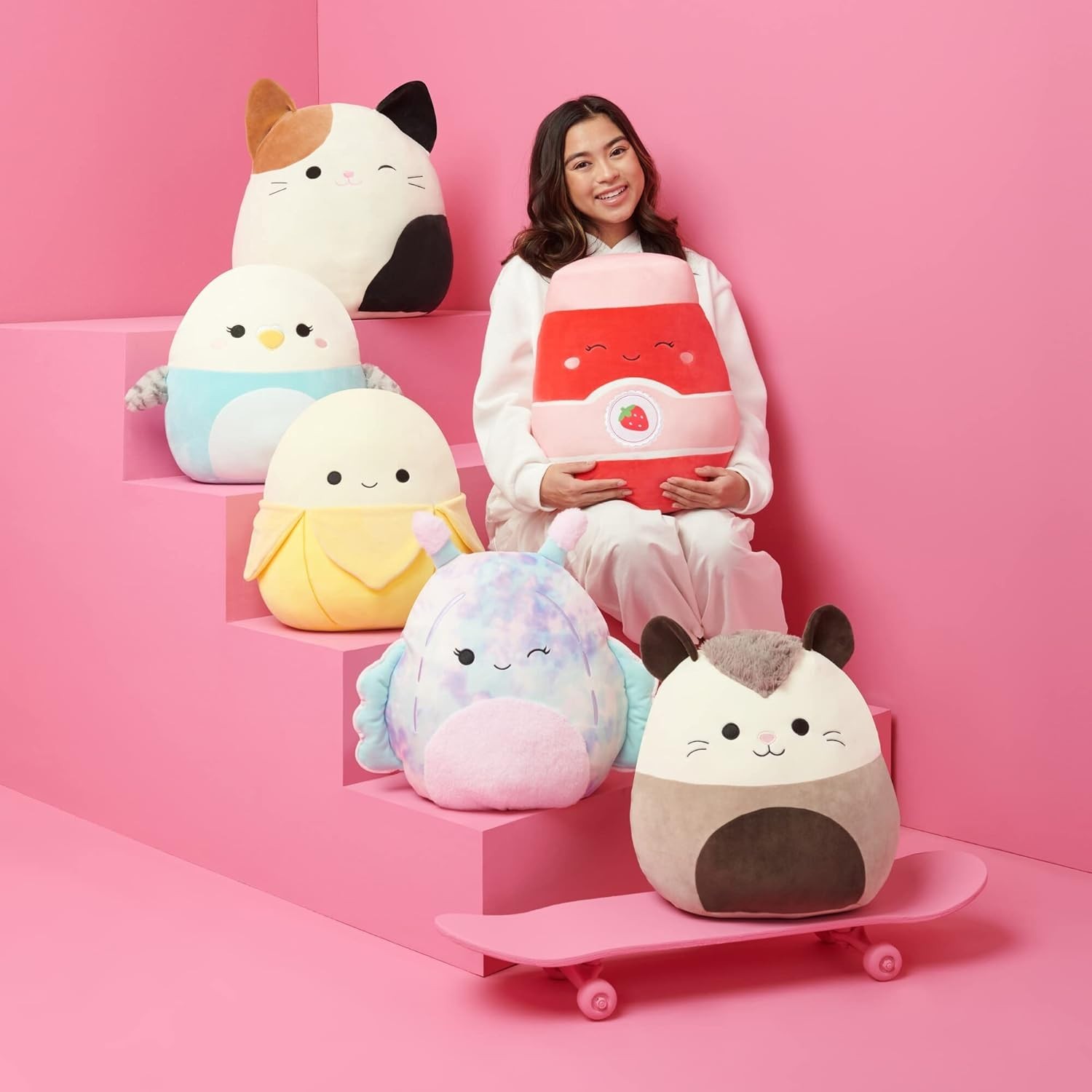 Squishmallows Original Bluey 10-Inch Bandit HugMees – Medium-Sized Ultrasoft Off