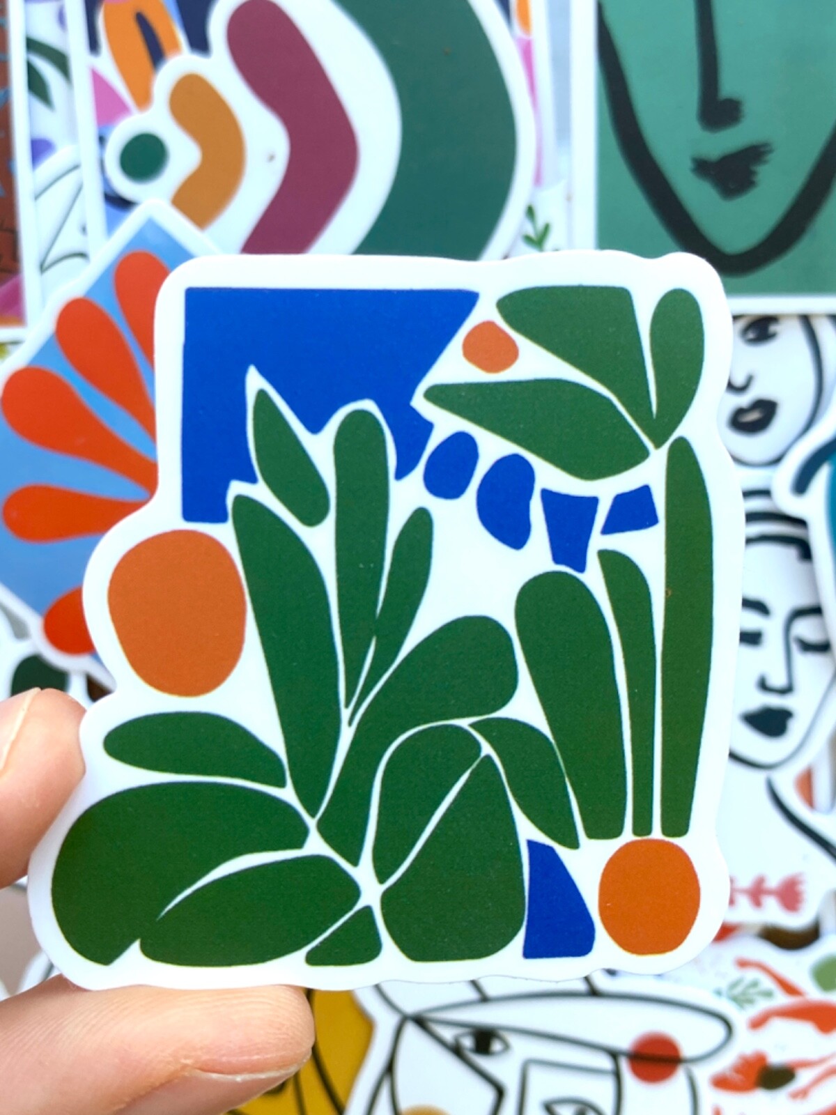 5-50 pcs Oil Painting Stickers, Trendy French Art Laptop Decals Stocking Stuffer