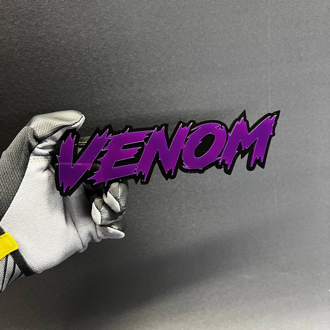 1PC VENOMOUS 3D Text Car Badge Emblem Fender tailgate Aggressive Decal