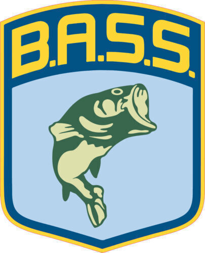 BASS Shield Fishing Sticker Vinyl Decal
