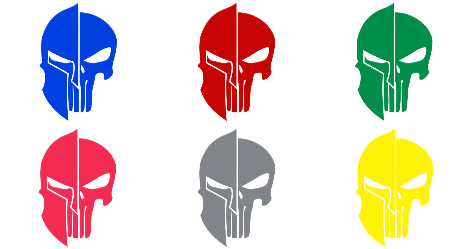 Vinyl Decal Truck Car Sticker Laptop – Spartan 300 Helmet Skull