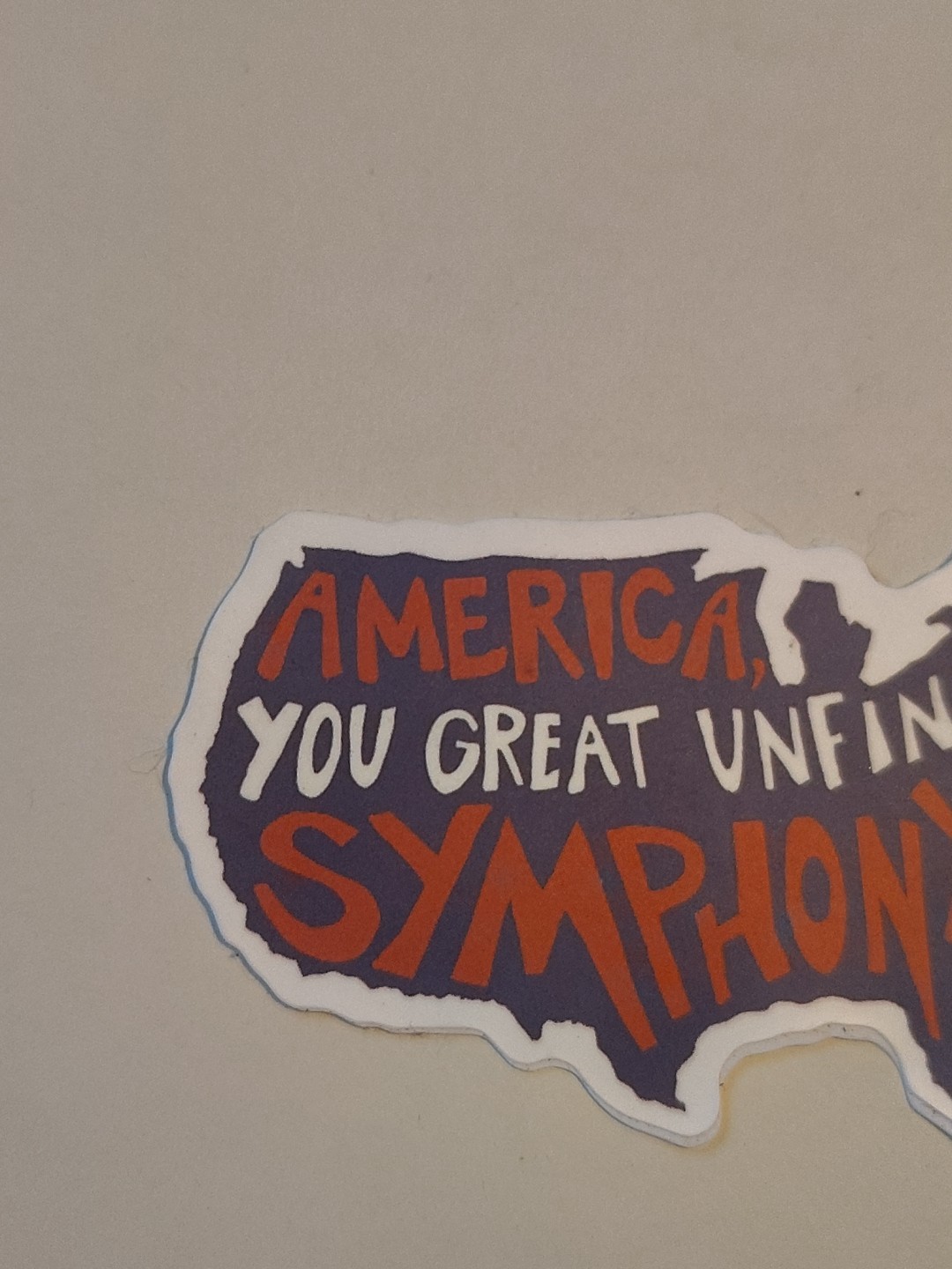 America The Great Unfinished Symphony United States Laptop Decal Sticker 2.5"