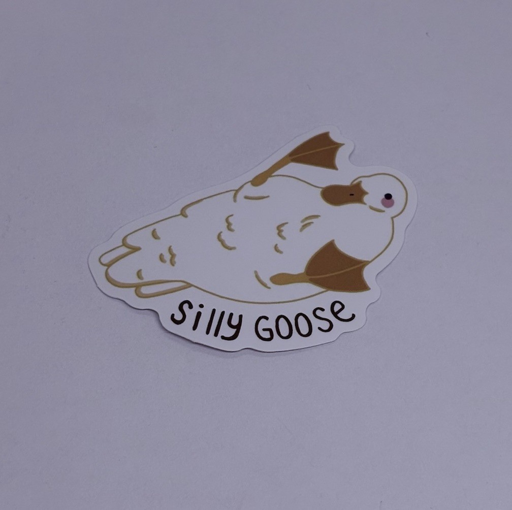 “Silly Goose” Sticker Sassy Sarcastic Humor Decal Vinyl Art Decor Tc6