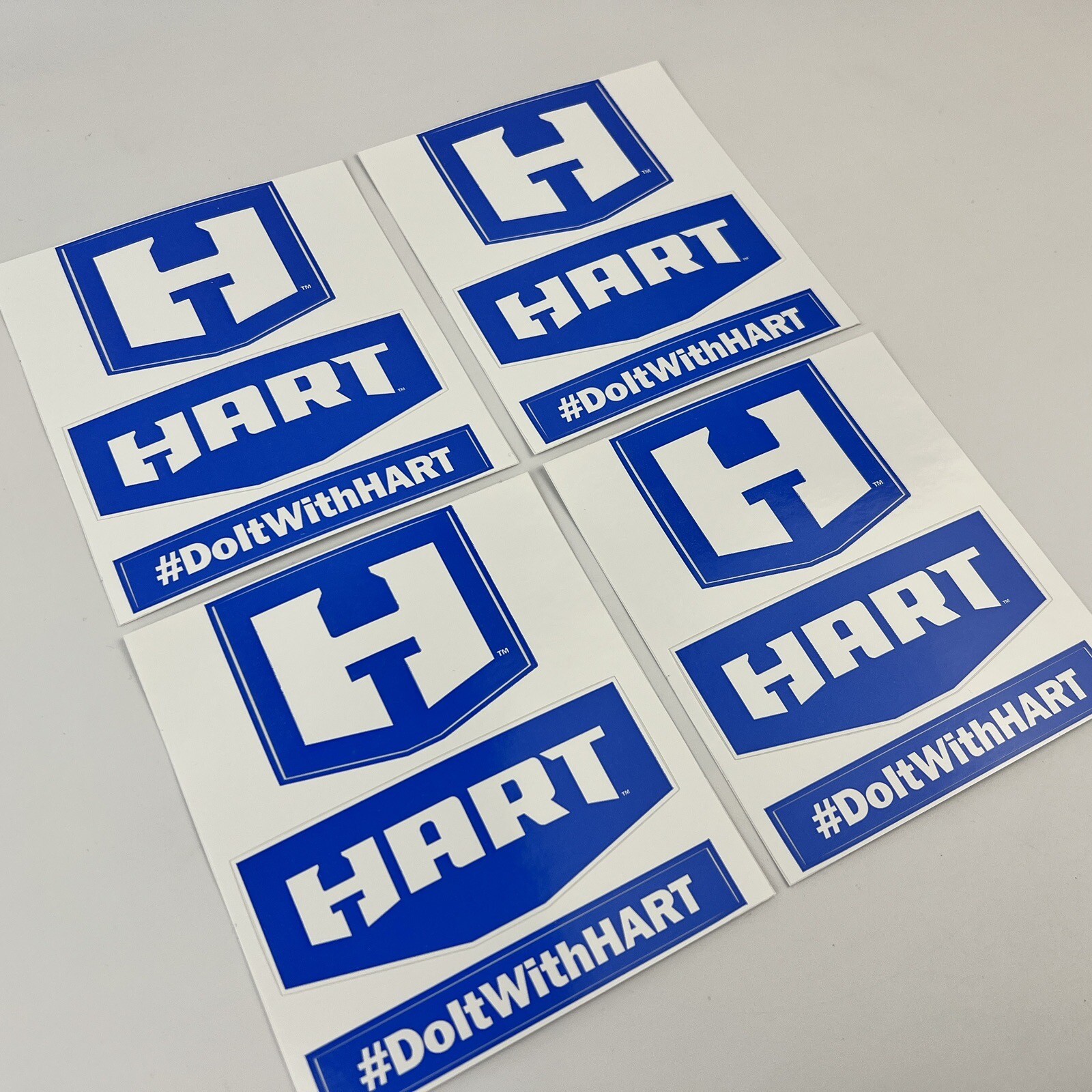HART Tools Stickers – Set of 4 Do It With HART Power Tools Equipment Logo Decals