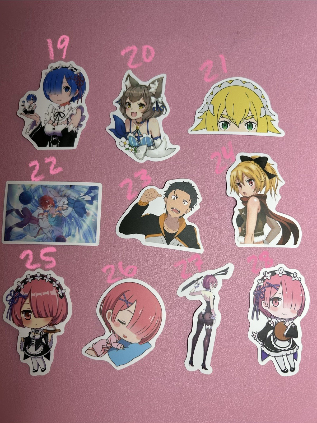 Re: Zero And More Anime Stickers – REM and RAM – Choose A Sticker
