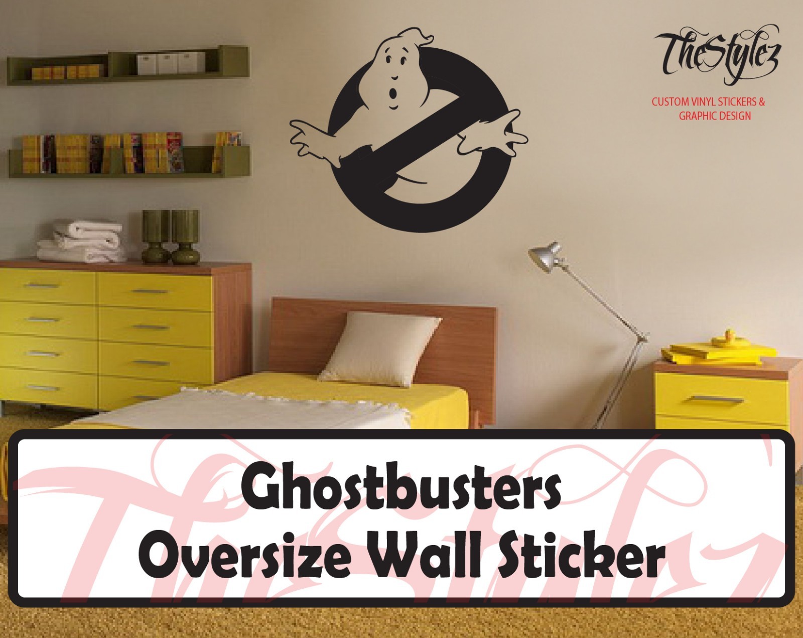 Ghostbusters Cartoon logo Wall Vinyl Sticker