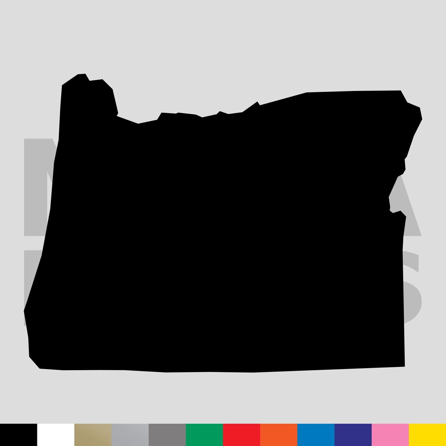Oregon Vinyl Die Cut Decal Sticker – OR State Outline