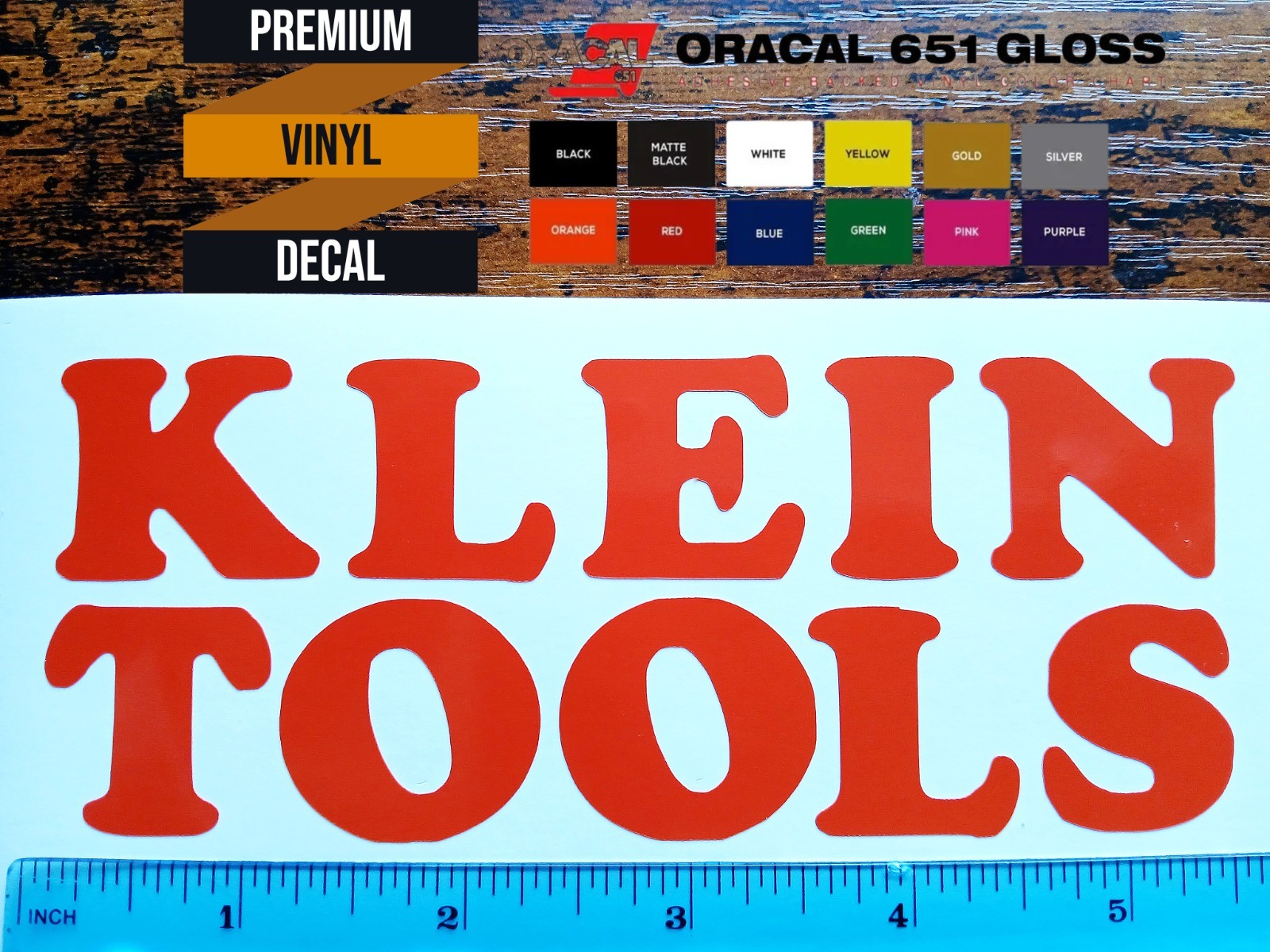 Klein Tools Logo Decal Sticker Electrician Journeyman 5.5" 7.5" 11" Lineman HVAC