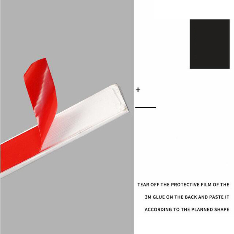 3D Self-Adhesive Decorative Baseboard Ceiling Trim Line Wall Sticker Home Decor