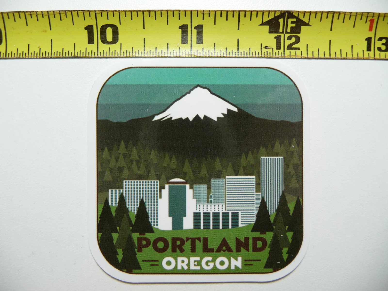 OREGON PORTLAND SKYLINE MT HOOD SMALL STICKER DECAL PRIDE TRAVEL MEMORIES