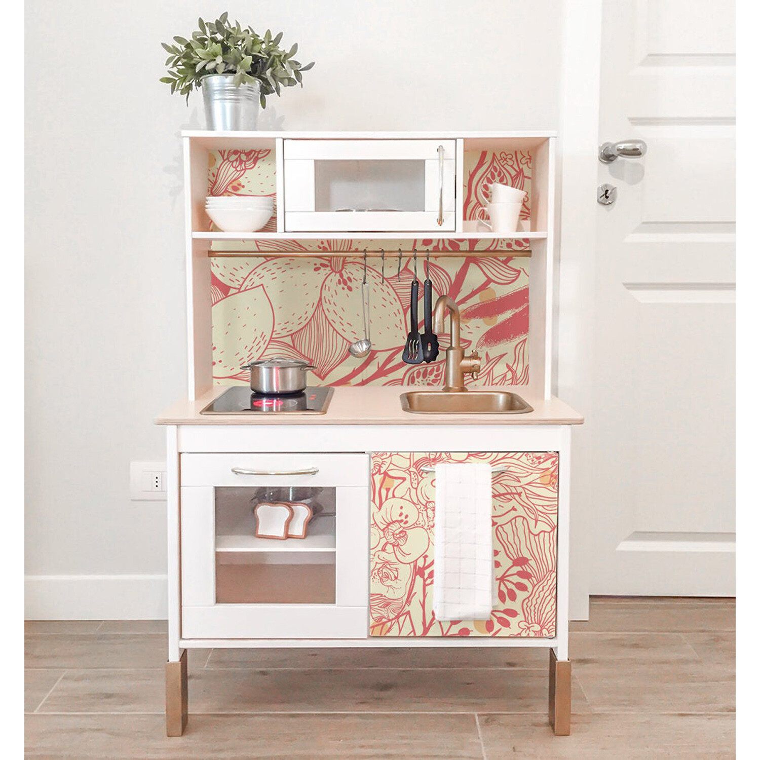 IKEA DUKTIG removable Decal adhesive sticker furniture flowers and butterflies