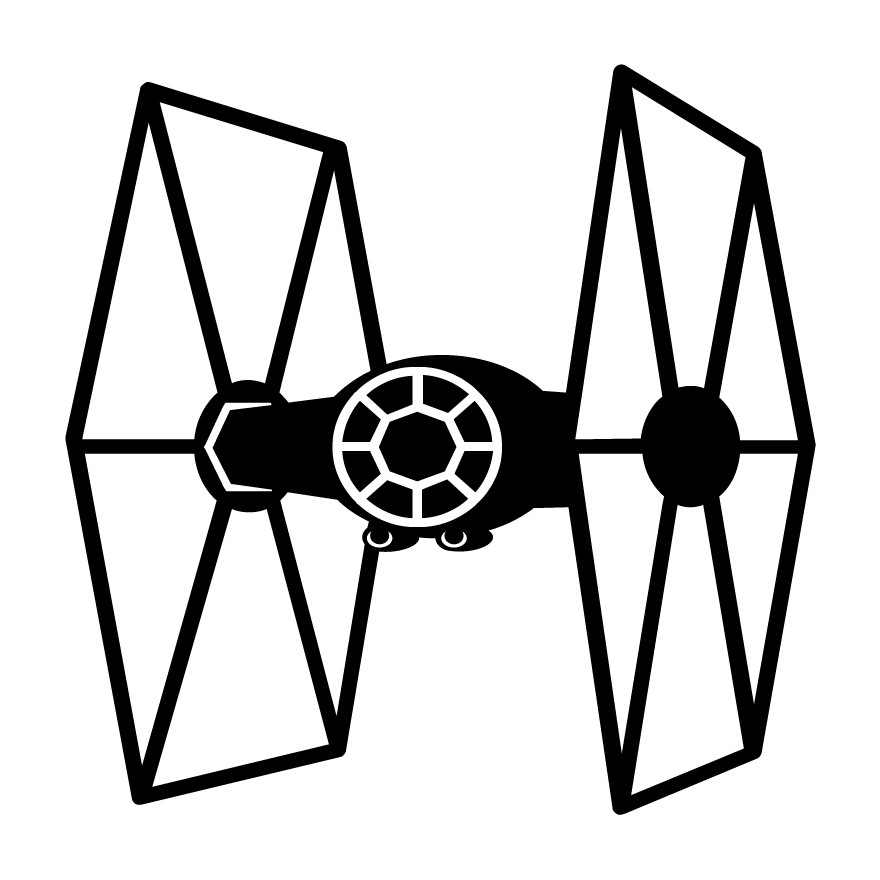 Star Wars Empire Tie Fighter Die Cut Vinyl Multiple Colors Decal Made USA