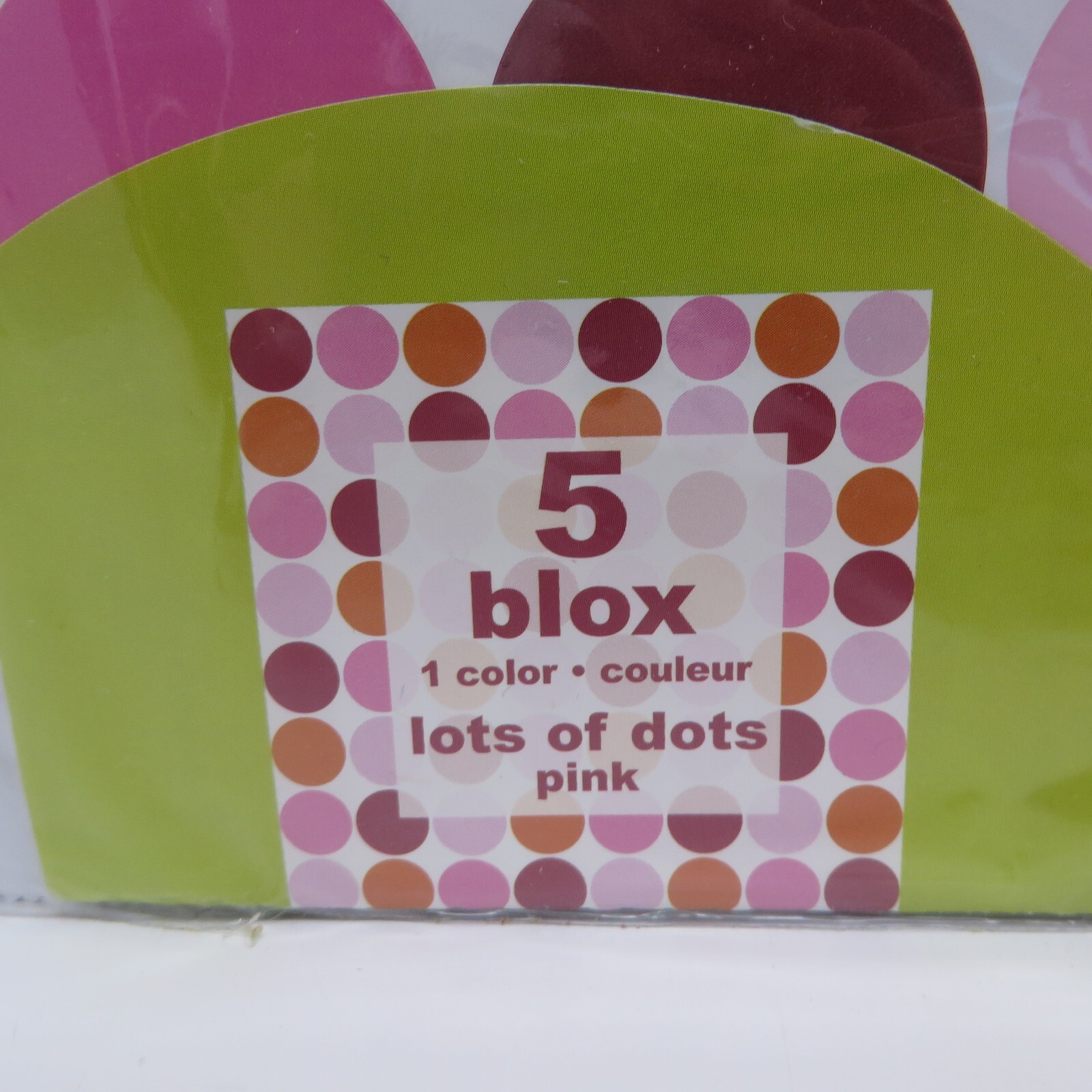 Wall Pops Lots of Dots Pink Squares Stickers Decals WPB90237 NIP