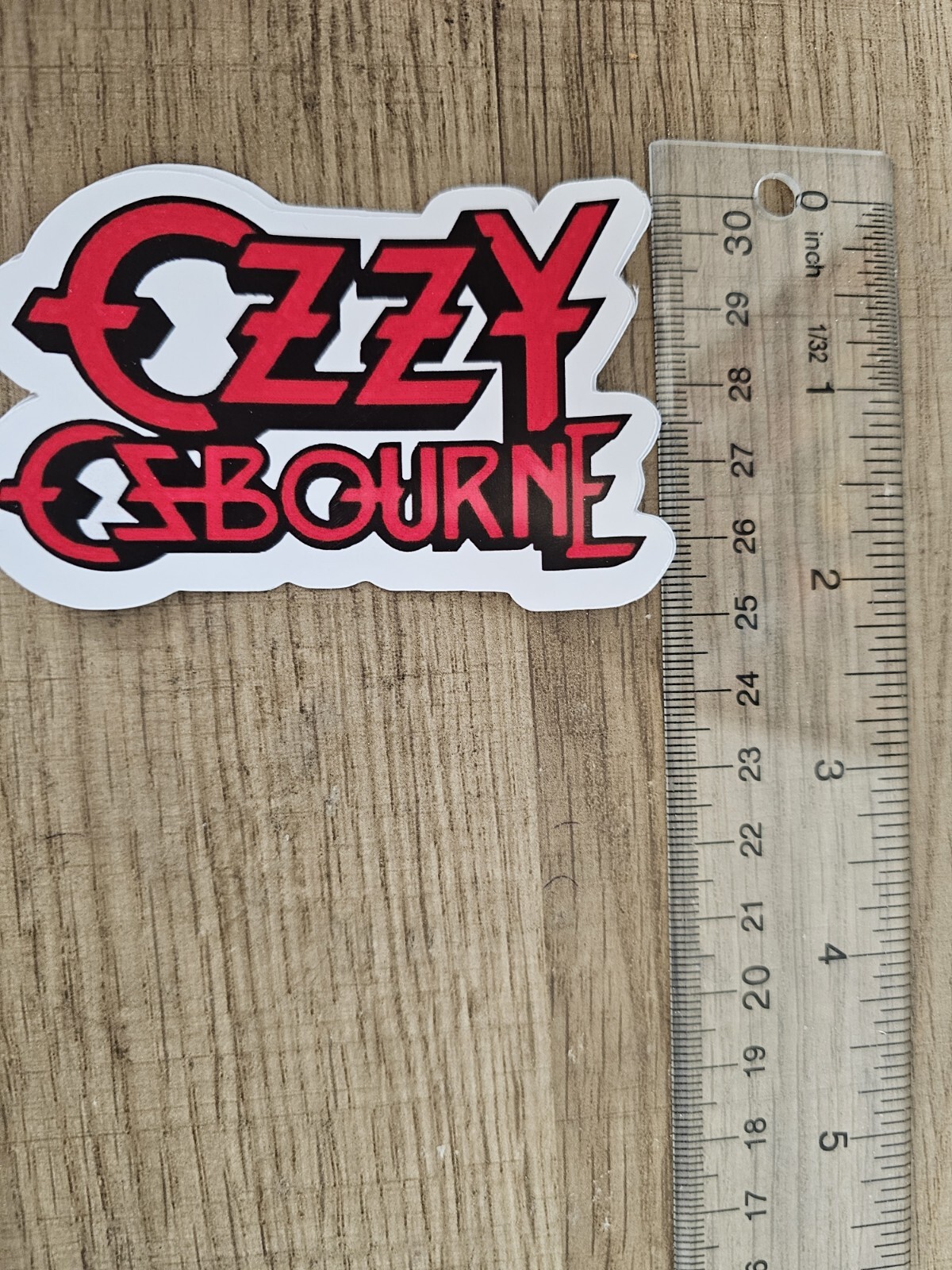 Ozzy Osbourne Red Vinyl Sticker
