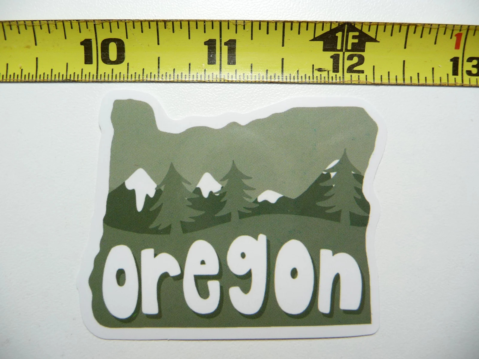 OREGON STATE OUTLINE PEAKS FOREST SMALL STICKER DECAL PRIDE TRAVEL MEMORIES