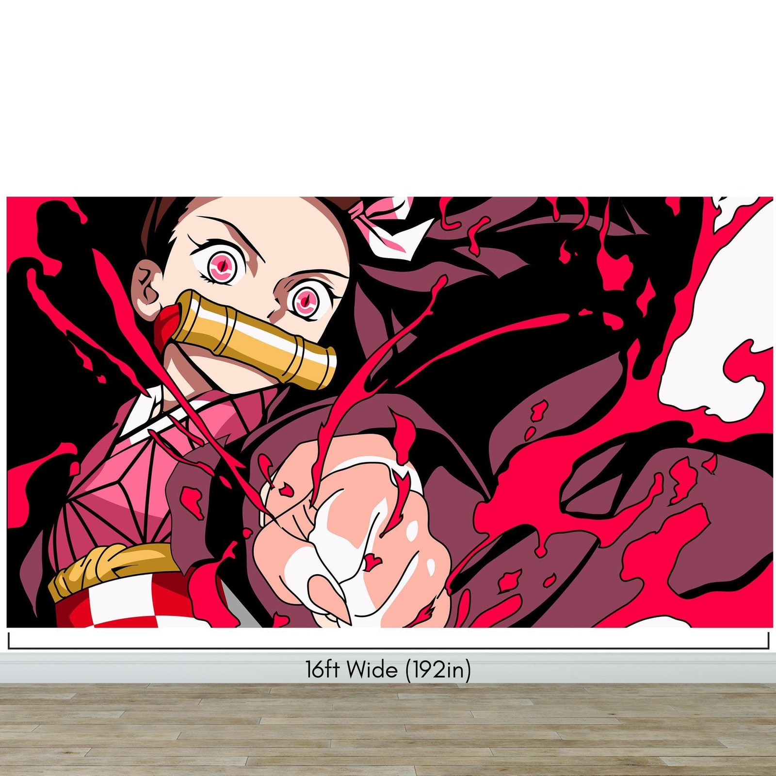 Slayer Gang of Demons Wallpaper Peel and Stick Wall Mural. Nezuko Kamado #A1015