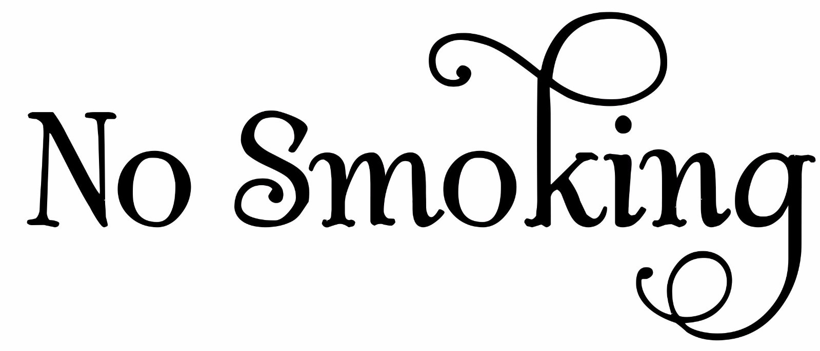 No Smoking Vinyl Decal – Store Office Bar Home Restaurant Sign – Die Cut Sticker