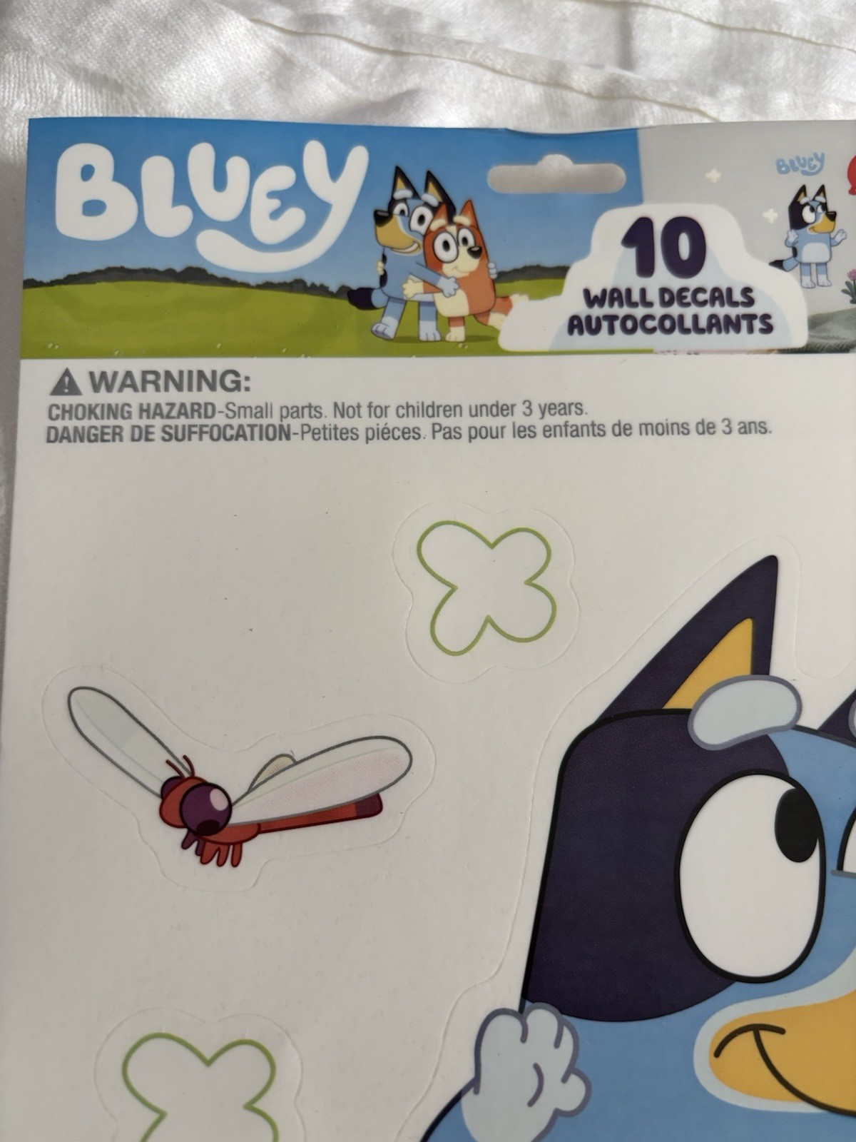 NEW 10 WALL DECALS Peel and Stick BLUEY Cartoon Characters