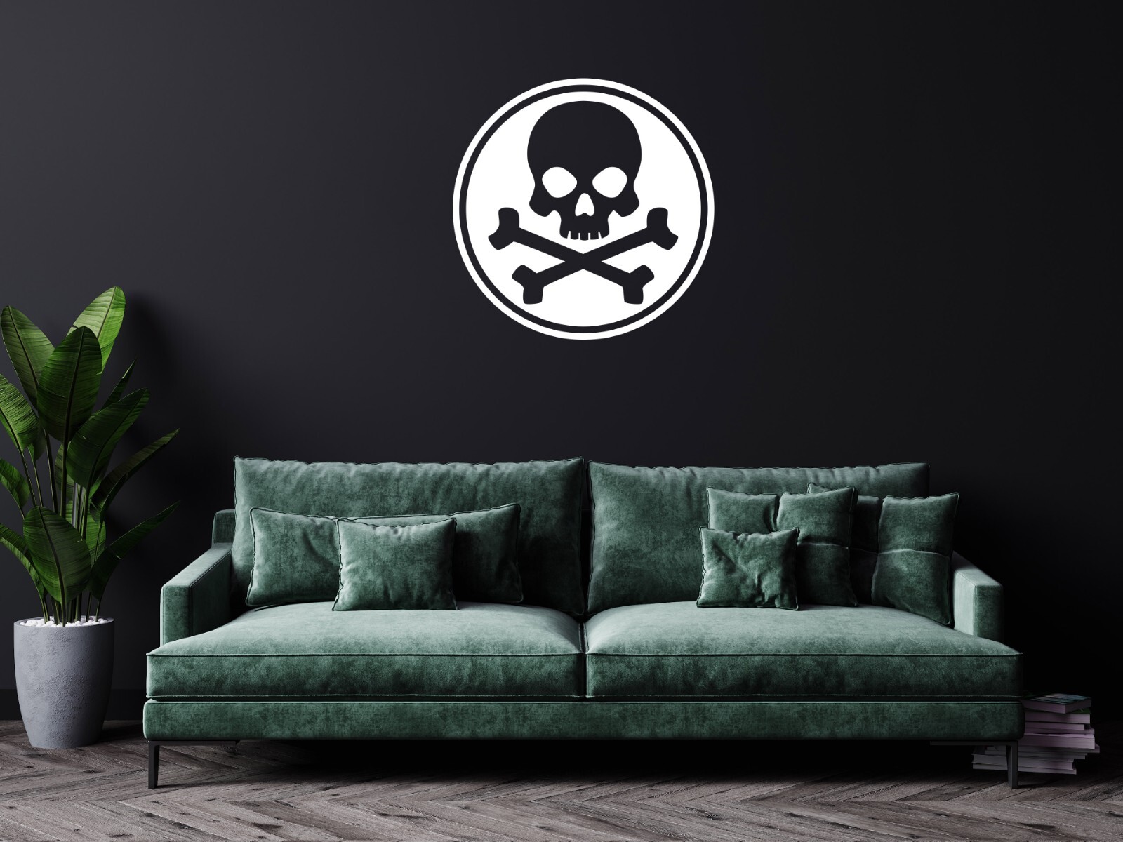 Jolly Roger Skull Vinyl Sticker Decal | Pirate Flag Symbol | Waterproof | 2–10"