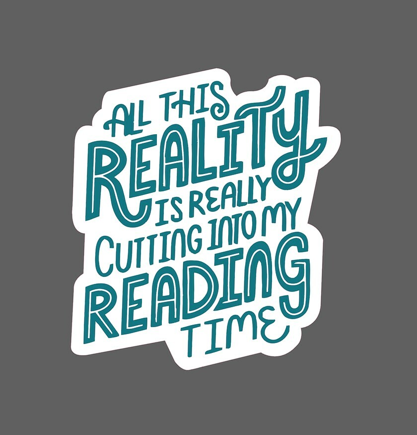 Reading Sticker Quote Books Waterproof Reality World Gift NEW
