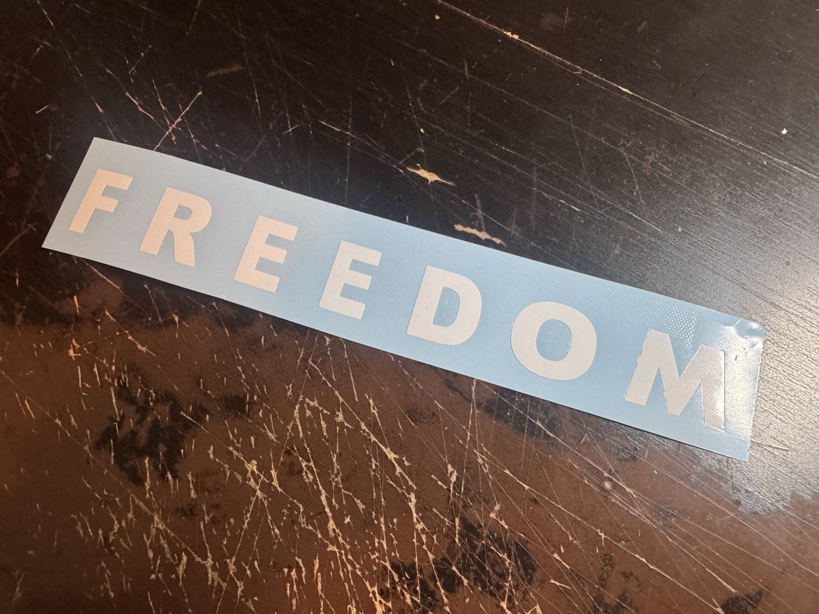 FREEDOM Vinyl Decal Sticker – Die Cut weatherproof – Charlie Kirk Patriotism USA