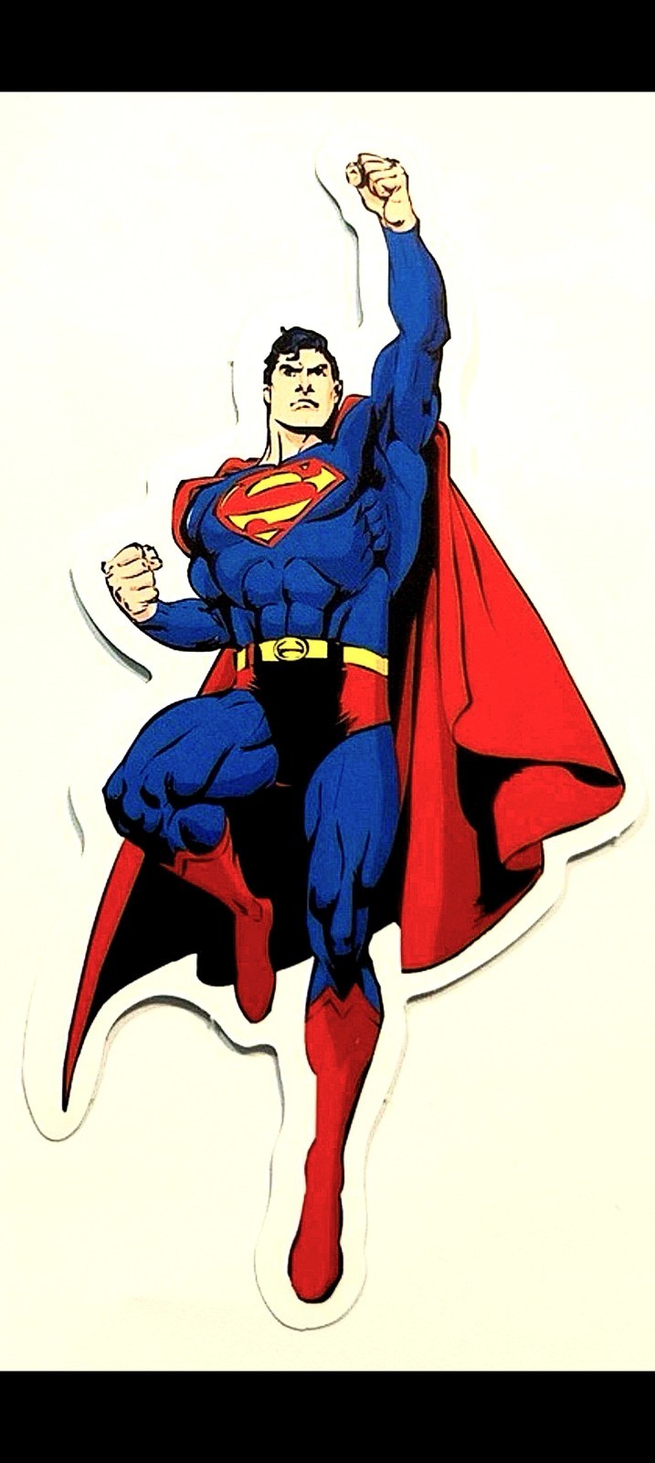 DC X SUPERMAN STICKER X VYNIL HIGH-GLOSS DIE-CUT STICKER X 3X2 INCHES STICKER