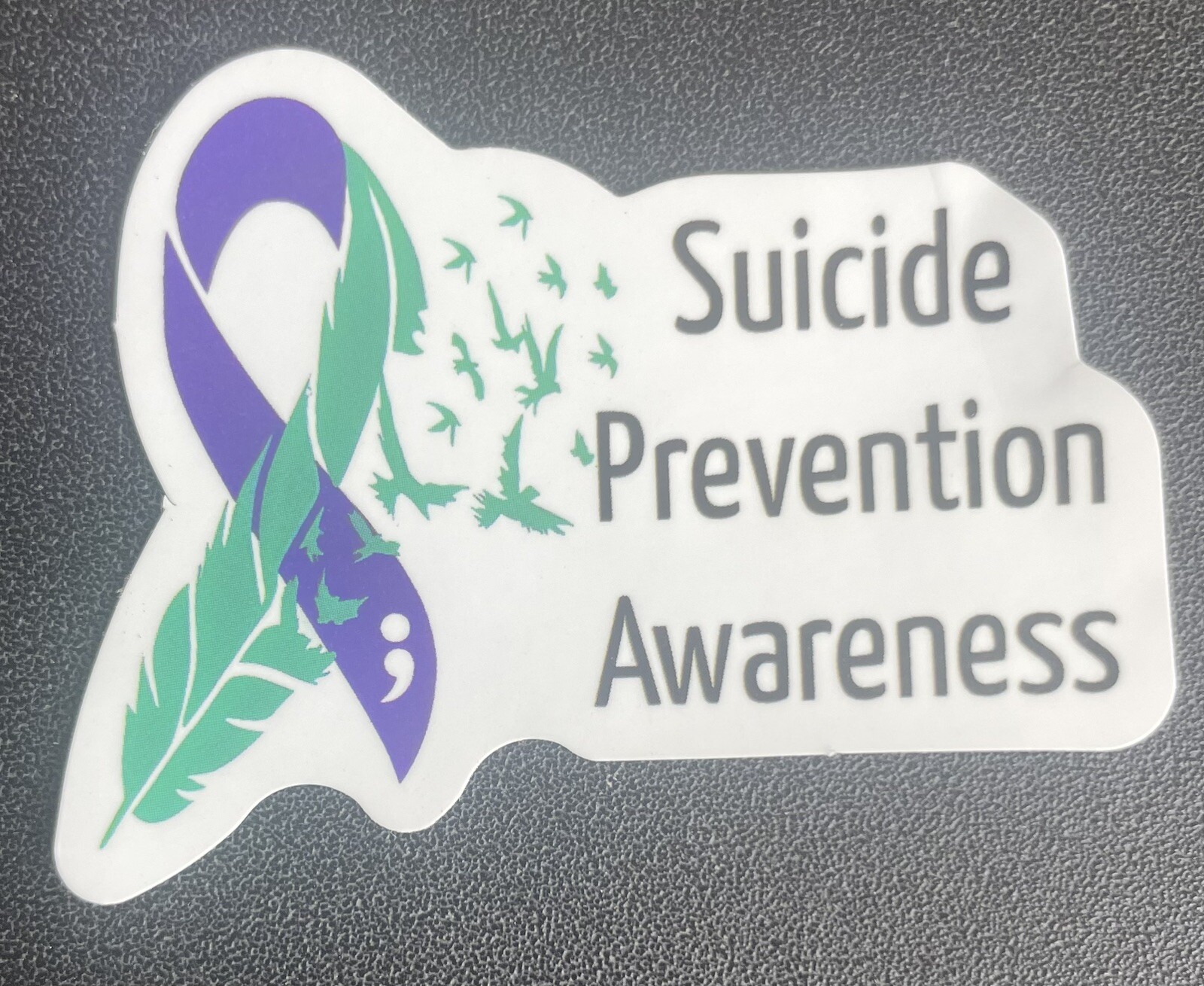 12 Suicide Prevention Awareness Stickers Purple Teal As Shown