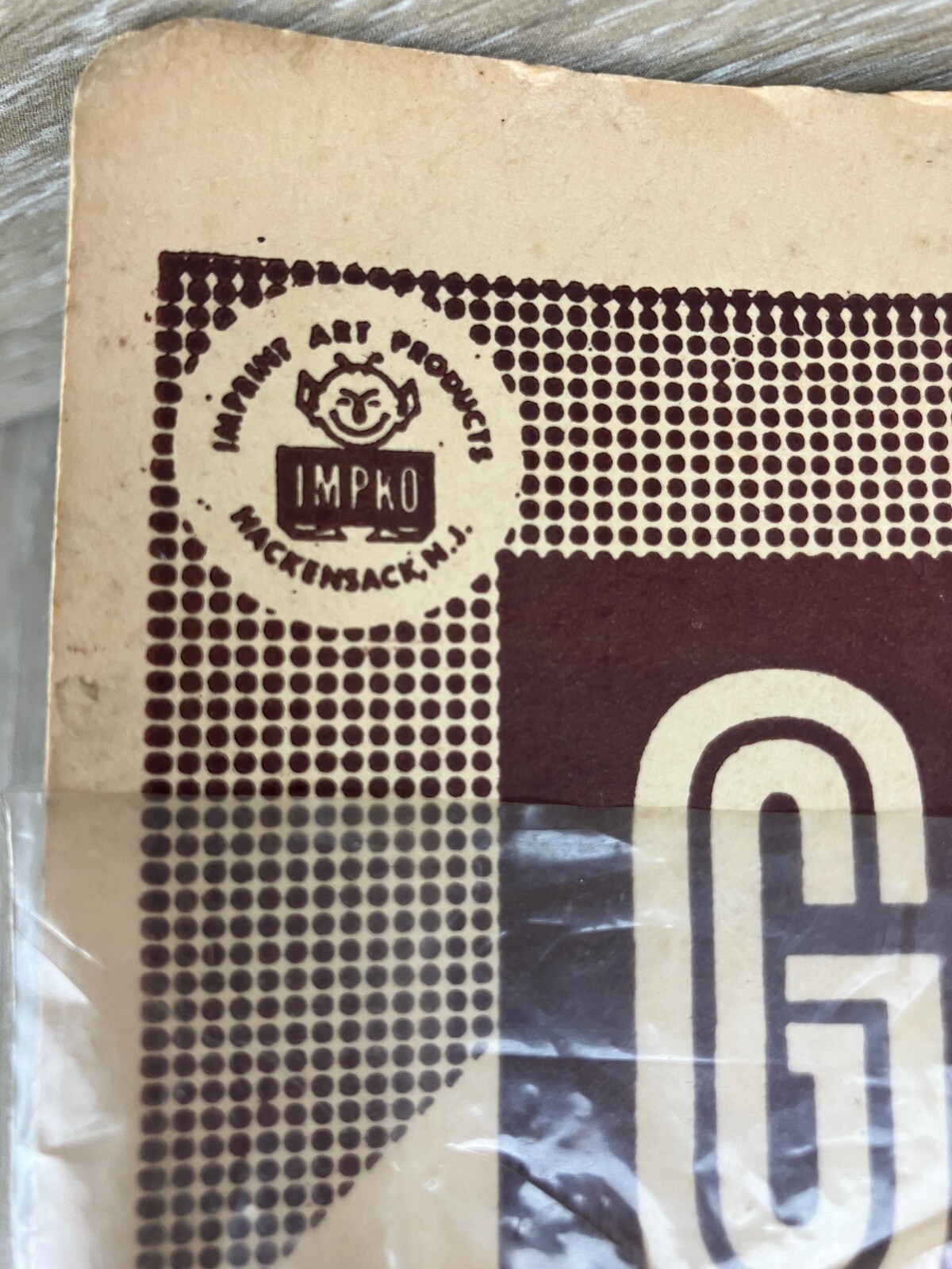 lion giant decal sticker vintage impko 12.5” x 12”