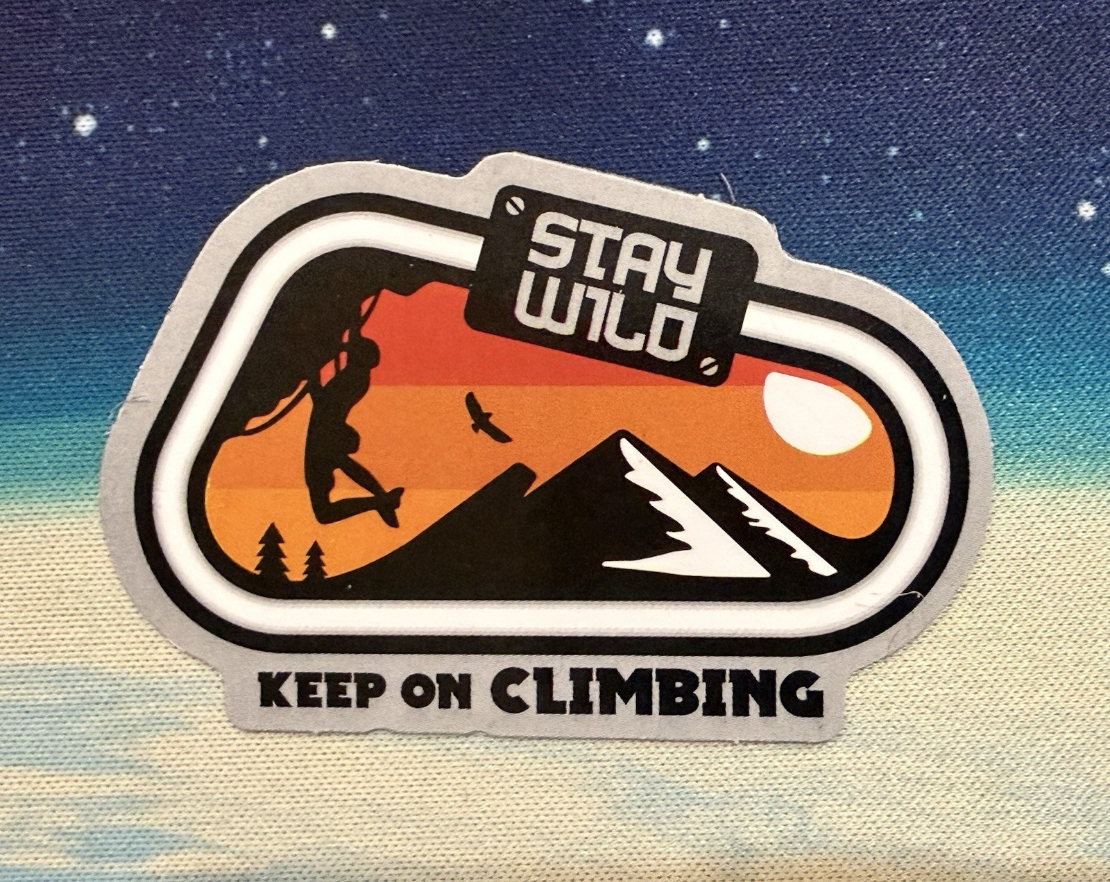 Outdoors Hiking Camping Adventure Nature Mountain Forest Trail Sticker Decal
