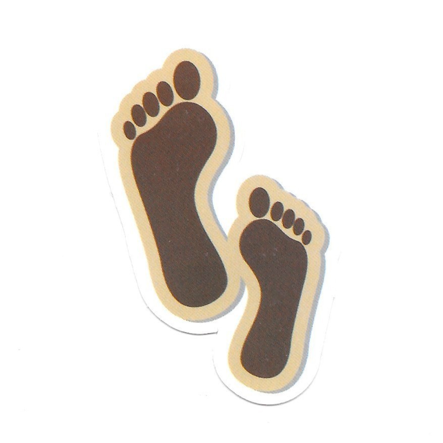 Barefoot Footprint Vinyl Sticker Beach Sand Feet Decal Summer Vacation Gift