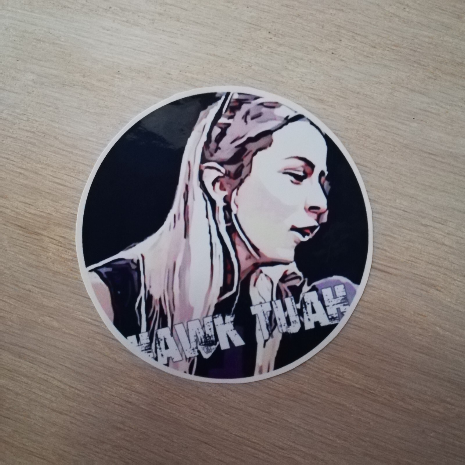 hawk tuah , spit on my thang , funny, sticker , autocollant