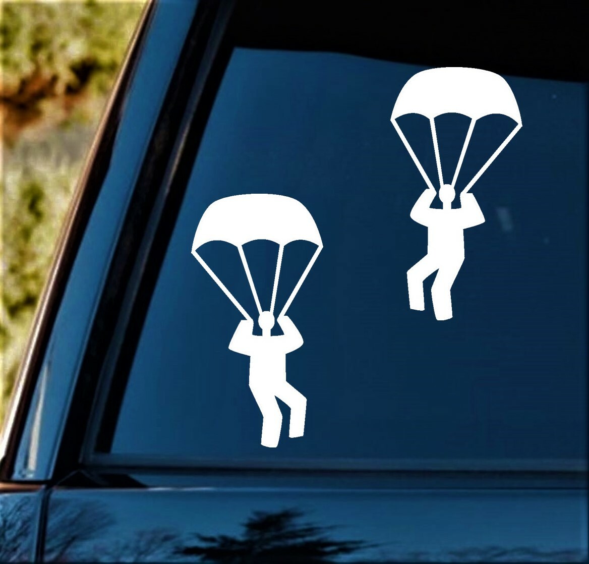 Skydiving Parachute Airborne Paratrooper Decal Sticker for Car Window BG 332